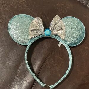 Sparkling Blue and Silver Kids Headband - Disney Mickey Minnie